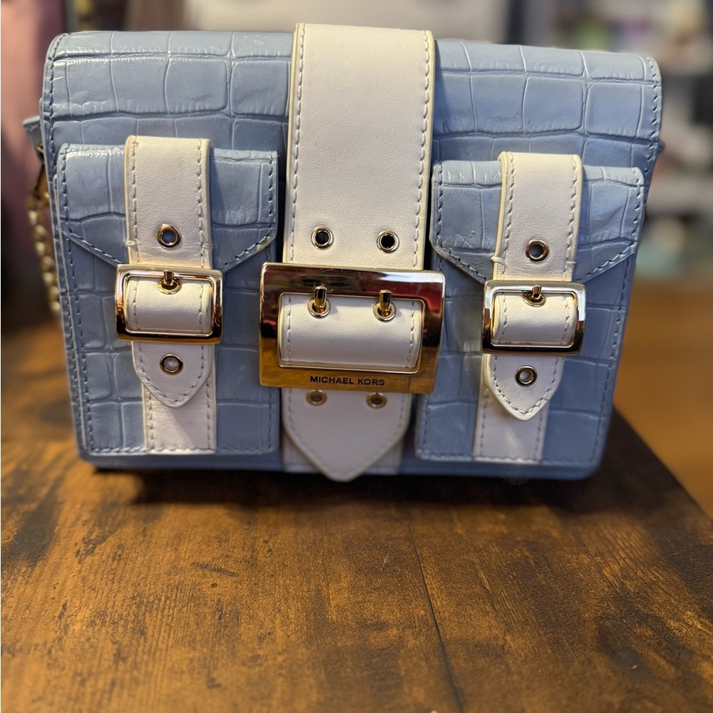 Blue Michael Kors Purse
